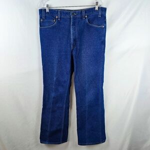 Levi's 517 Black Tab Boot Cut Cowboy Cut Denim Jeans Men's 36x30 Workwear Riding